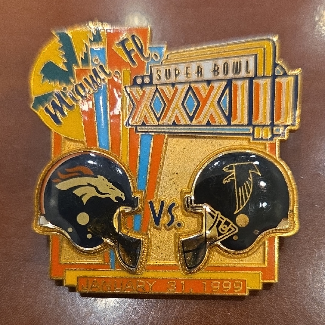 Super Bowl Xxxiii Pin Super Bowl Xxxiii Pin